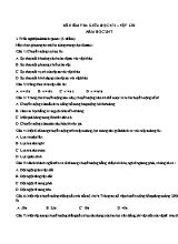 Đề kiểm tra giữa học kỳ I môn Vật lý Lớp 8 năm 2017 (Có đáp án)